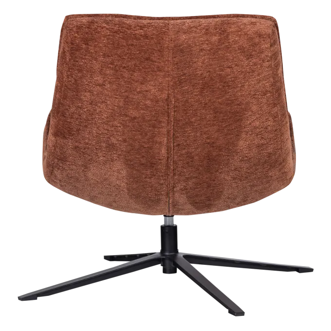 Woood Maudi Draaifauteuil Chenille Structuur Bruin