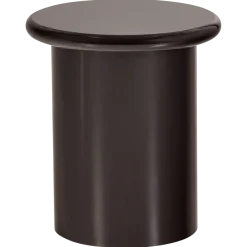 Woood Mavon Bijzettafel Mdf Hoogglans 45xo40 Cm Donkerbruin [FSC]