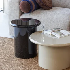 Woood Mavon Bijzettafel Mdf Hoogglans 35xo60 Cm Zand [FSC]