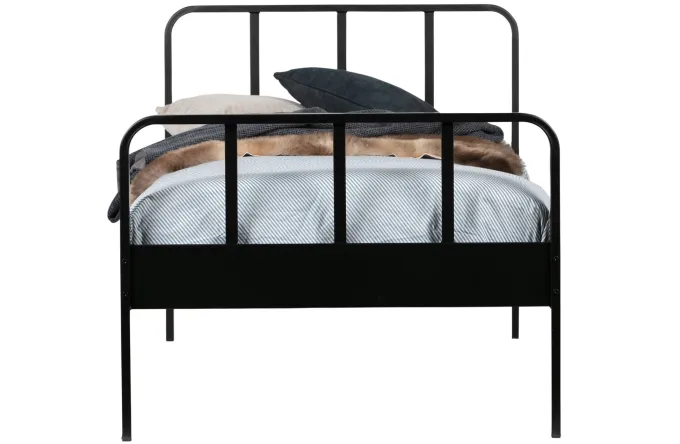 Woood Mees Bed Metaal Zwart 90x200 Cm