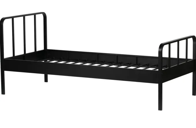 Woood Mees Bed Metaal Zwart 90x200 Cm
