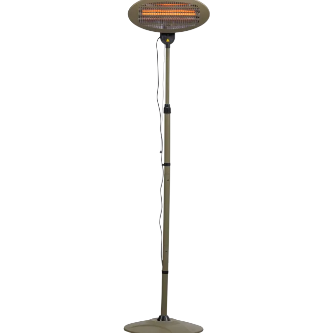 Woood Meis in hoogte verstelbare terras heater warm groen