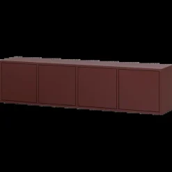 Woood Merel TV meubel grenen bordeaux 200 cm[fsc]