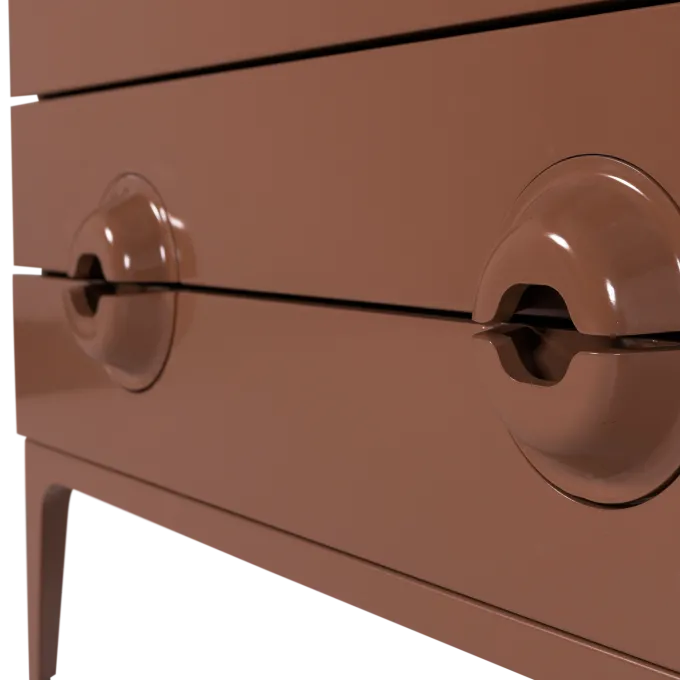 Woood Merge ladekast/commode oudroze