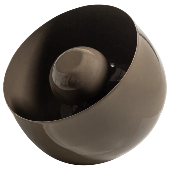 Woood Mero Tafellamp 25xo26 Cm Metaal Hoogglans Mokkabruin