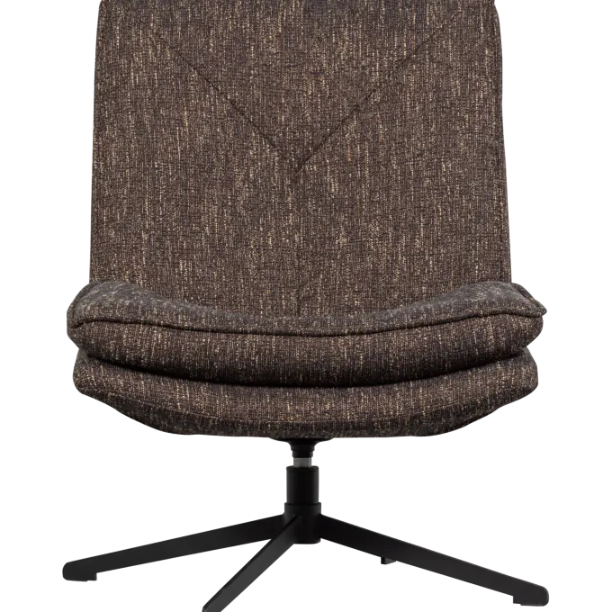 Woood Milaro draaifauteuil bruin melange