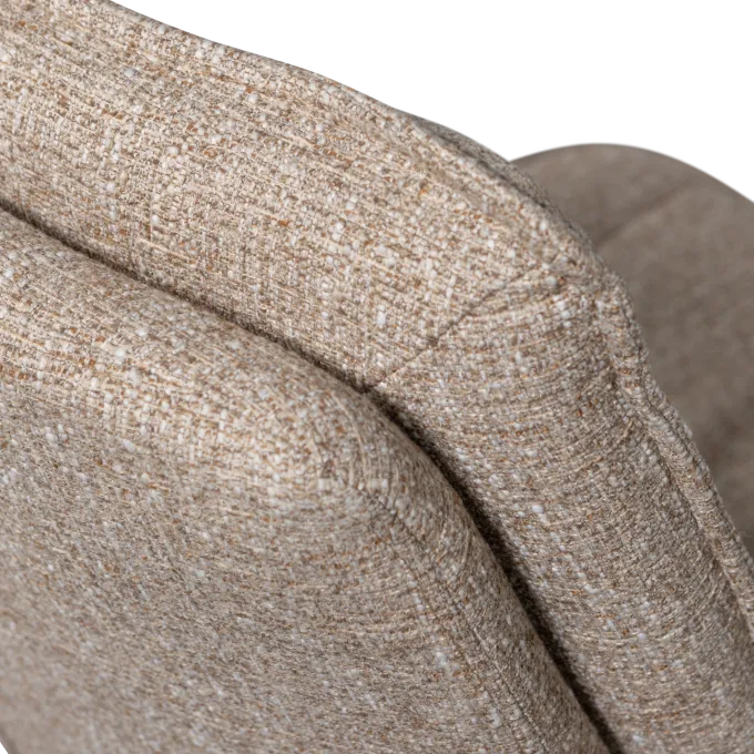 Woood Milaro draaifauteuil naturel melange