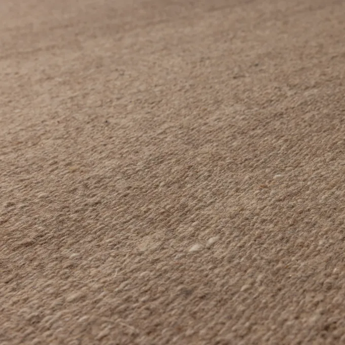 Woood Milio Organisch Vloerkleed 170x240 Cm Wol/Katoen Zand