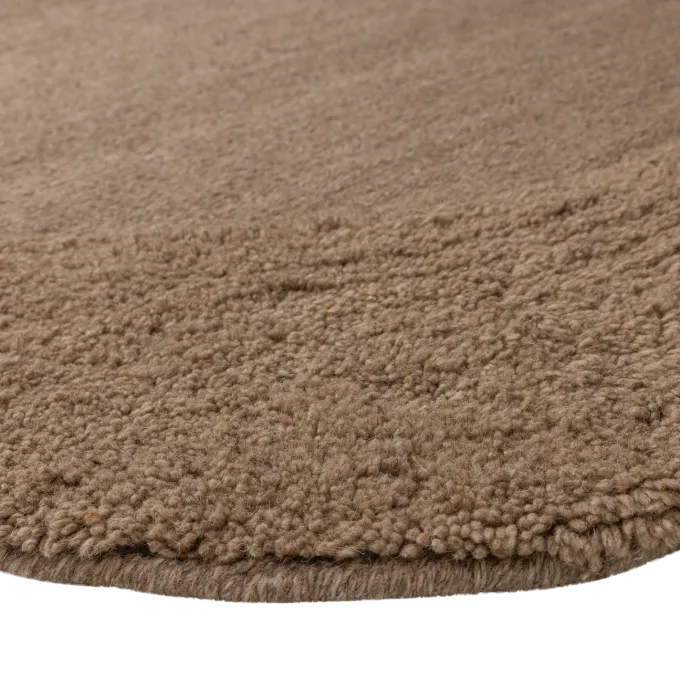 Woood Milio Organisch Vloerkleed 170x240 Cm Wol/Katoen Zand