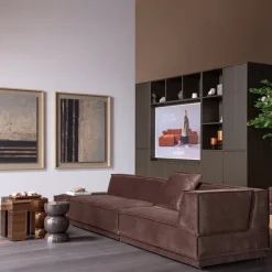 Woood Mirrox Bijzettafel Hout Spiegelglas Bruin [fsc]