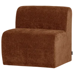 Woood Mojo Base Eetbank 84 Cm Rugleuning Rib Roestbruin [FSC]