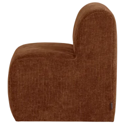Woood Mojo Base Eetbank 84 Cm Rugleuning Rib Roestbruin [FSC]