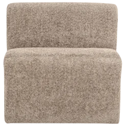 Woood Mojo Base Eetbank 84 Cm Rugleuning Wollig Donkerzand [FSC]