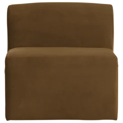 Woood Mojo Base Eetbank 84 Cm Rugleuning Velvet Honinggeel [FSC]