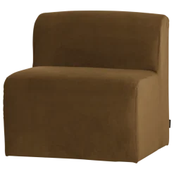 Woood Mojo Base Eetbank 84 Cm Rugleuning Velvet Honinggeel [FSC]