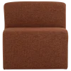 Woood Mojo Base Eetbank 84 Cm Rugleuning Boucle Roestbruin [FSC]