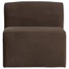 Woood Mojo Base Eetbank 84 Cm Rugleuning Velvet Bruin [FSC]