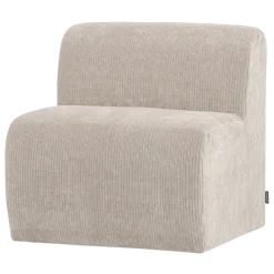 Woood Mojo Base Eetbank 84 Cm Rugleuning Rib Ecru [FSC]