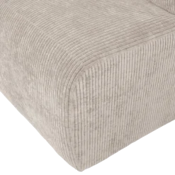 Woood Mojo Base Eetbank 84 Cm Rugleuning Rib Ecru [FSC]