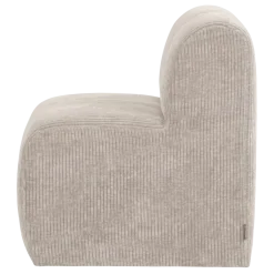 Woood Mojo Base Eetbank 84 Cm Rugleuning Rib Ecru [FSC]