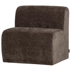 Woood Mojo Base Eetbank 84 Cm Rugleuning Rib Bruin [FSC]