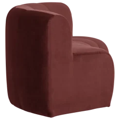Woood Mojo Base Eetbank Halfronde Hoek Rug Velvet K.Bruin [FSC]