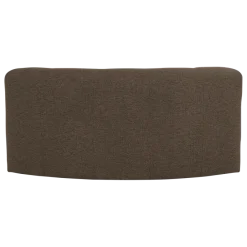 Woood Mojo Base Eetbank Halfronde Hoek Rug Boucle Bruin [FSC]