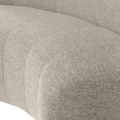 Woood Mojo Base Eetbank Halfronde Hoek Rug Boucle Beige [FSC]