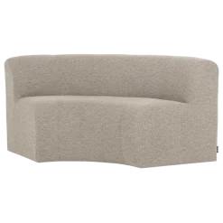 Woood Mojo Base Eetbank Halfronde Hoek Rug Boucle Beige [FSC]