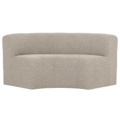 Woood Mojo Base Eetbank Halfronde Hoek Rug Boucle Beige [FSC]
