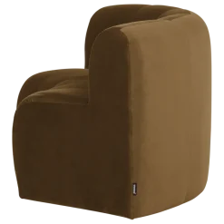 Woood Mojo Base Eetbank Halfronde Hoek Rug Velvet Honinggeel [FSC]