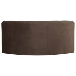 Woood Mojo Base Eetbank Halfronde Hoek Rug Velvet Bruin [FSC]