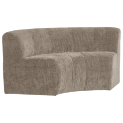 Woood Mojo Base Eetbank Halfronde Hoek Rugleuning Rib D.Zand [FSC]