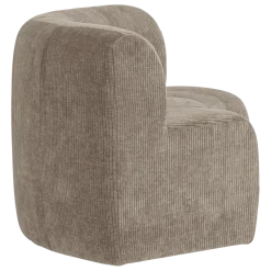 Woood Mojo Base Eetbank Halfronde Hoek Rugleuning Rib D.Zand [FSC]