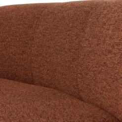 Woood Mojo Base Eetbank Halfronde Hoek Rug Boucle Roestbruin [FSC]