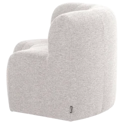 Woood Mojo Base Eetbank Halfronde Hoek Rug Boucle Ecru [FSC]