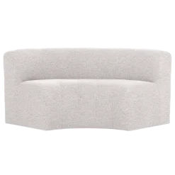 Woood Mojo Base Eetbank Halfronde Hoek Rug Boucle Ecru [FSC]