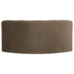 Woood Mojo Base Eetbank Halfronde Hoek Rug Velvet Taupe [FSC]