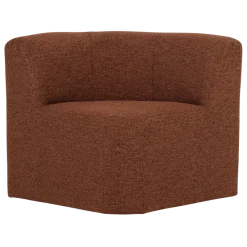 Woood Mojo Base Eetbank Hoek Met Rugleuning Boucle Roestbruin[Fsc]