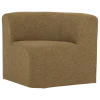 Woood Mojo Base Eetbank Hoek Met Rugleuning Boucle Geel/Bruin[Fsc]