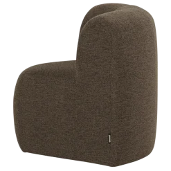 Woood Mojo Base Eetbank Hoek Met Rugleuning Boucle Bruin [FSC]