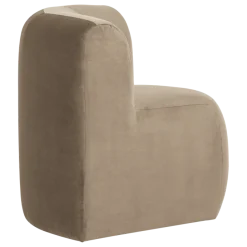 Woood Mojo Base Eetbank Hoek Rugleuning Velvet Khaki [FSC]