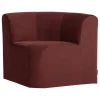 Woood Mojo Base Eetbank Hoek Rugleuning Velvet Kastanjebruin [FSC]