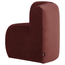 Woood Mojo Base Eetbank Hoek Rugleuning Velvet Kastanjebruin [FSC]