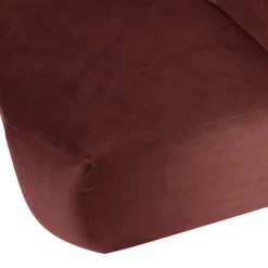 Woood Mojo Base Eetbank Hoek Rugleuning Velvet Kastanjebruin [FSC]