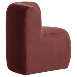 Woood Mojo Base Eetbank Hoek Rugleuning Velvet Kastanjebruin [FSC]