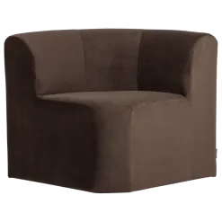 Woood Mojo Base Eetbank Hoek Rugleuning Velvet Bruin [FSC]