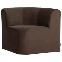 Woood Mojo Base Eetbank Hoek Rugleuning Velvet Bruin [FSC]