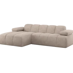 Woood Mojo Chaise Longue Bank Links Wollig Donkerzand