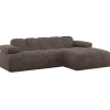 Woood Mojo Chaise Longue Bank Rechts Wollig Bruin